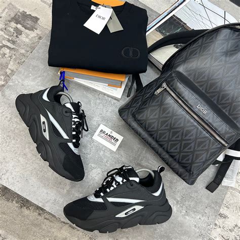 Dior B22 Trainer Black Silver Pre